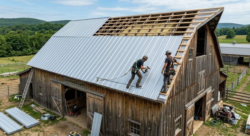 Barn Roof Installation in Cape May County, NJ