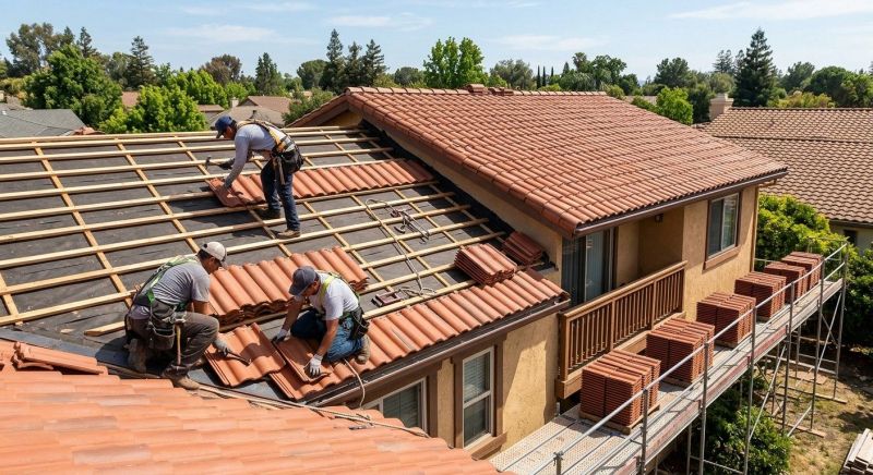 Barrel Tile Roof Installation in Cape May County, NJ