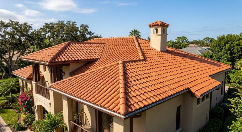 Barrel Tile Roof Installation in Cape May County, NJ
