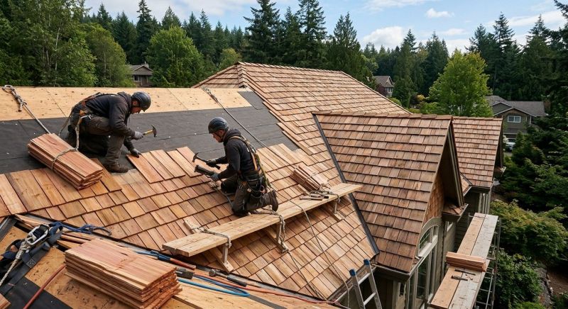 Cedar Roof Installation in Milton, DE