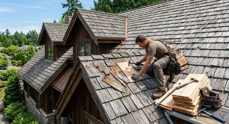 Cedar Shake Roof Repair in Lewes, DE
