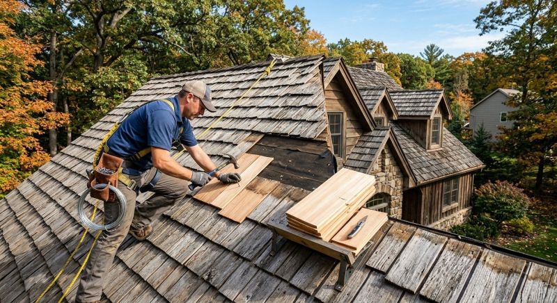 Cedar Shake Roof Repair in Cape May County, NJ