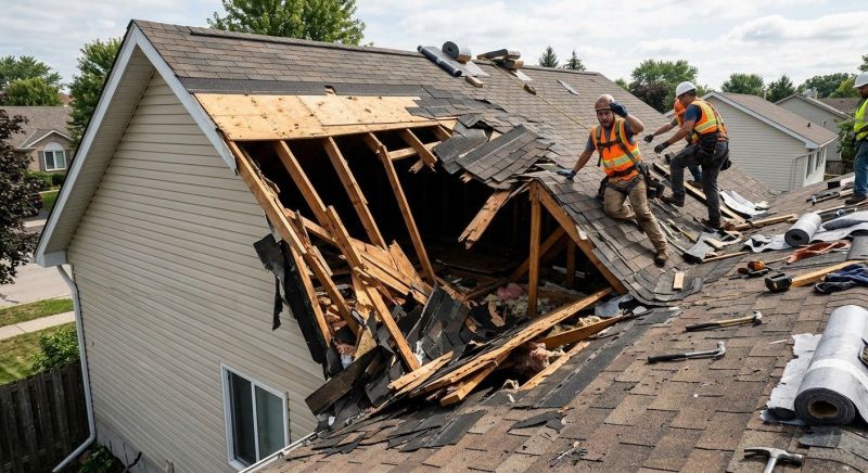 Collapsing Roof Repair in Cape May County, NJ