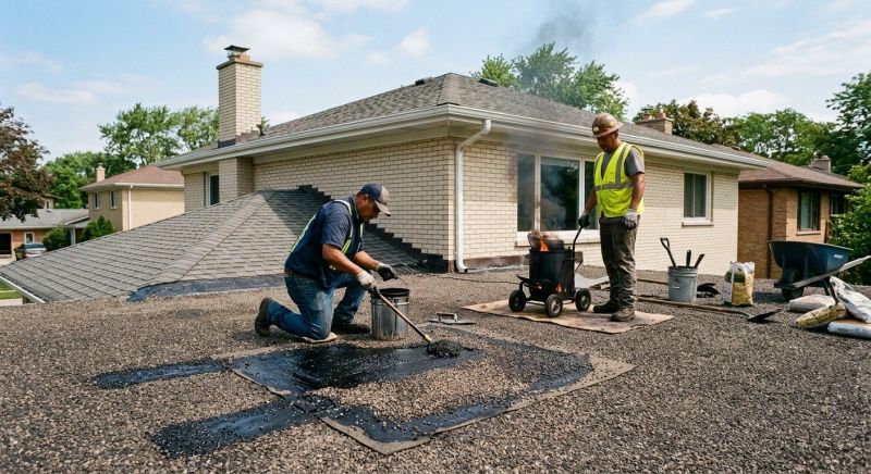 Flat Roof Tar Repair in Cape May County, NJ
