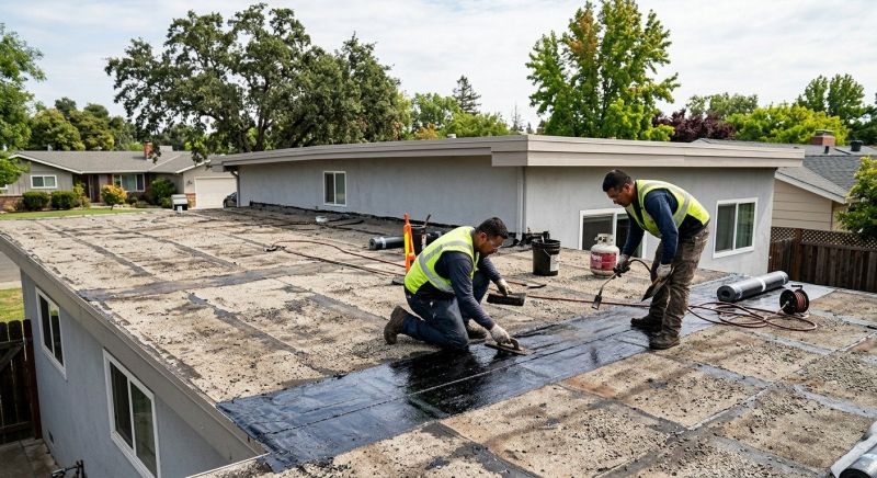 Flat Roof Tar Repair in Cape May County, NJ
