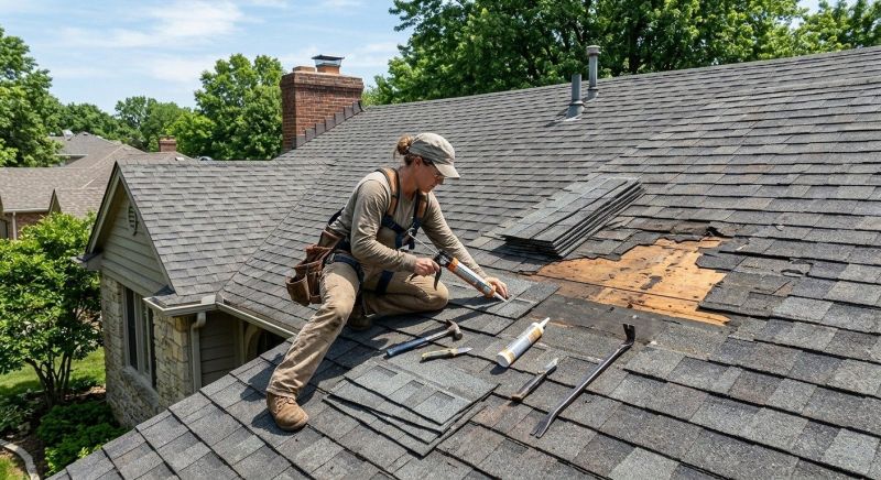 Hip Roof Shingle Repair in Cape May County, NJ