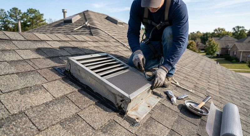 Roof Vent Flashing Repair in Cape May County, NJ