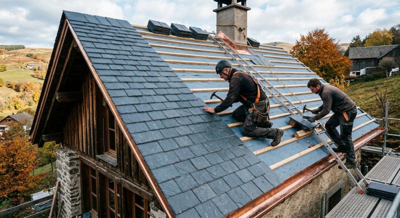 Slate Roof Construction in Port Elizabeth, NJ