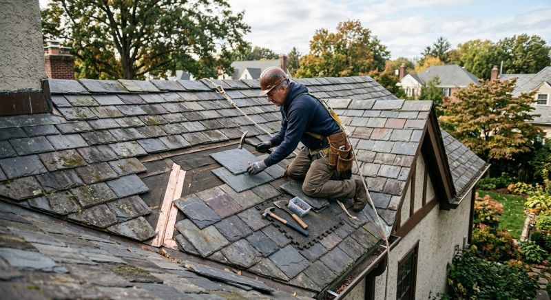 Slate Roof Repair in Cape May, NJ