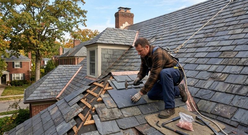 Slate Roof Repair in Ocean View, NJ