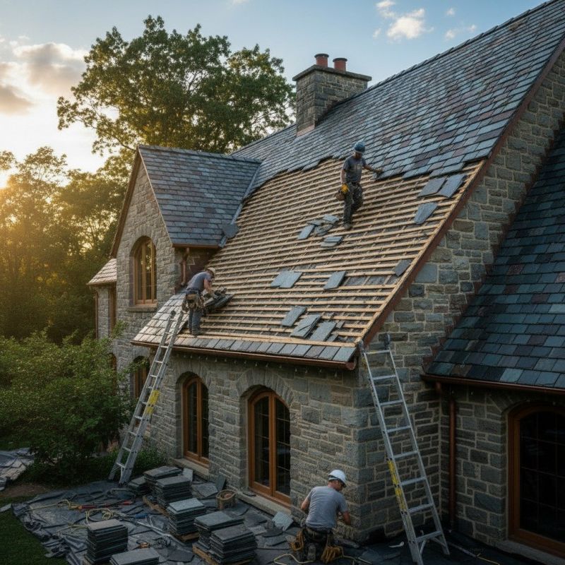 Slate Roof Replacement in Milton, DE