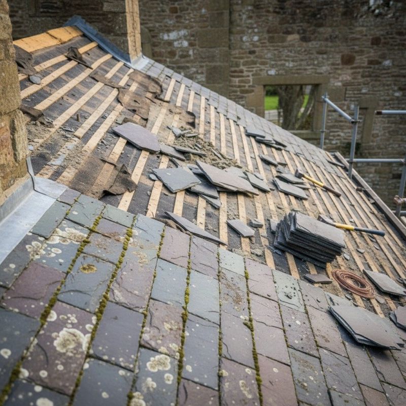 Slate Roof Replacement in Milton, DE