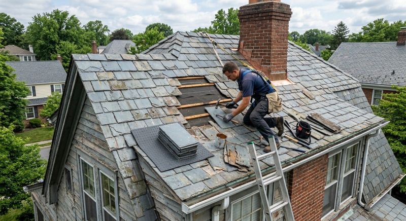Slate Shingles Repair in Cape May Court House, NJ