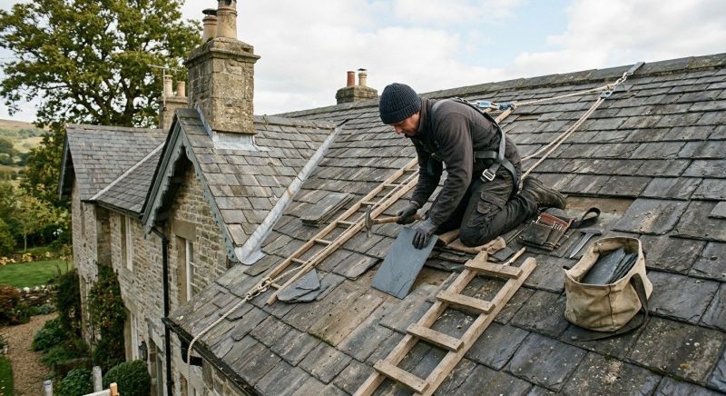 Slate Shingles Repair in Cape May County, NJ