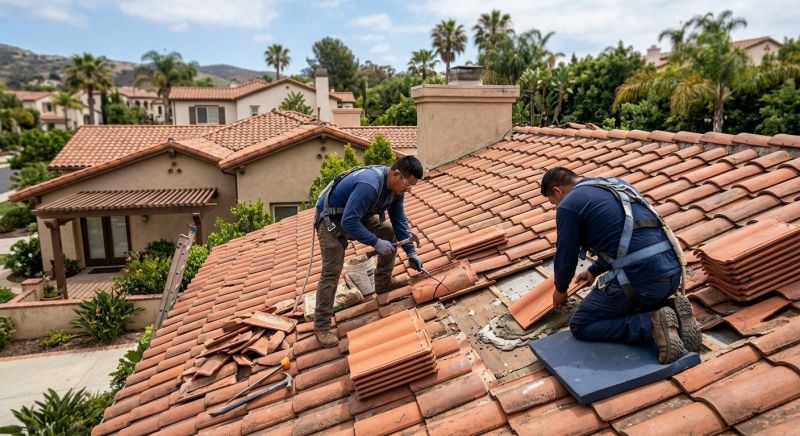 Spanish Tile Roof Repair in Cape May County, NJ