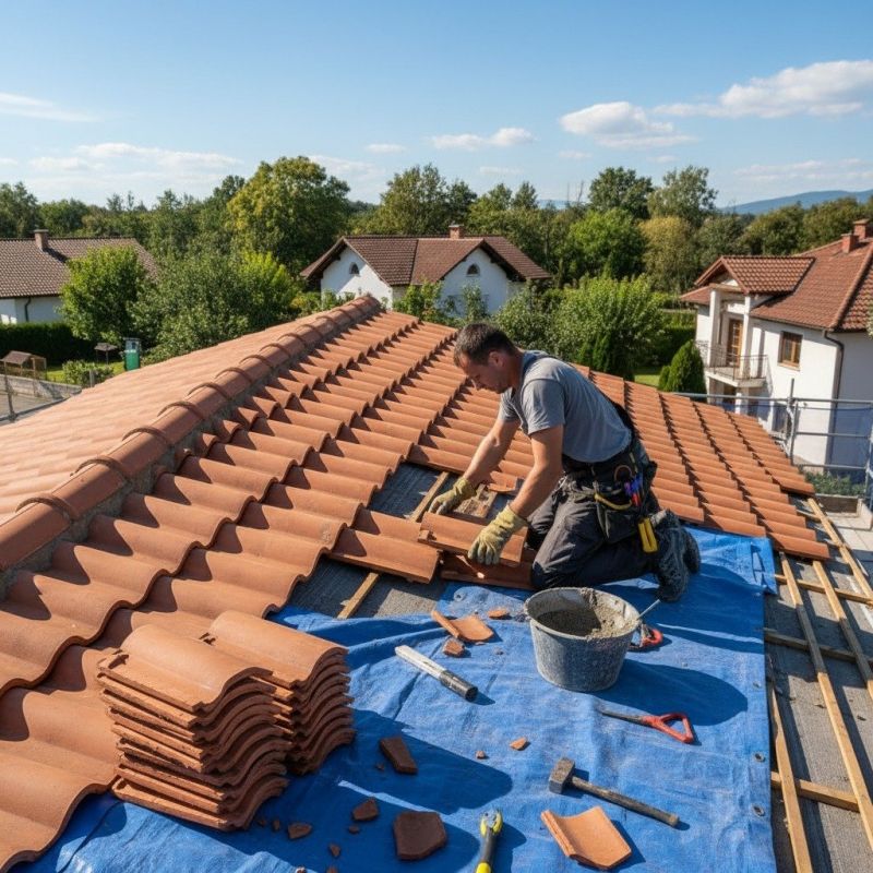 Spanish Tile Roof Repair in Cape May County, NJ