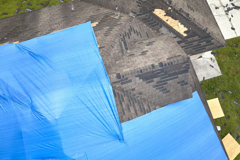 Storm Damage Roof Tarping in Cape May County, NJ