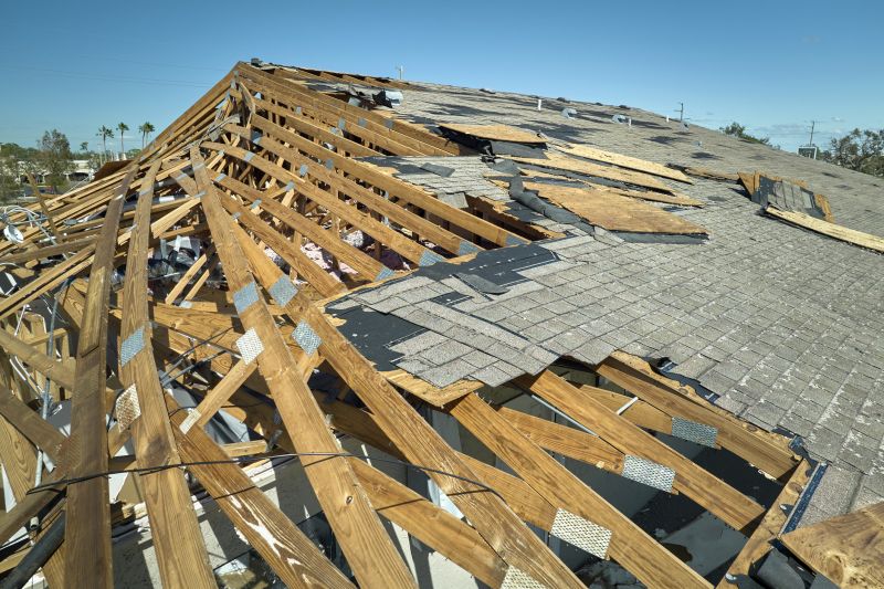 Storm Damage Roof Tarping in Cape May County, NJ