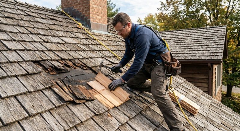 Wood Shake Roof Repair in Milton, DE